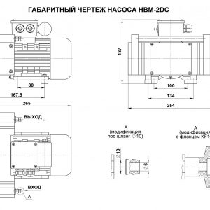 Мембранный вакуумный насос для откачки паров серной и соляной кислоты нвм-2DС